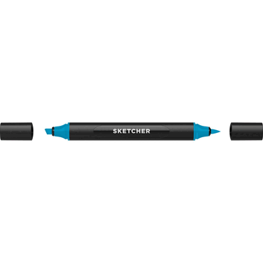4250397649849 - Twinmarker Sketcher brush+chisel B 265 himmelblau 4250397649849 Molotow 4250397649849 - Twinmarker Sketcher brush+chisel B 265 himmelblau 4250397649849 Molotow