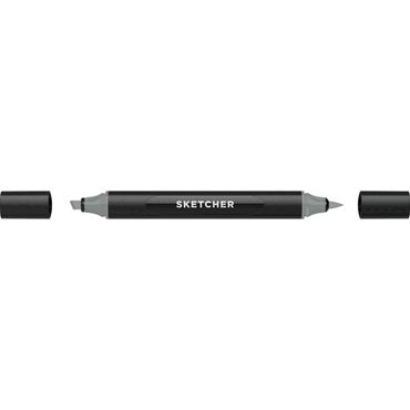 4250397650319 - Twinmarker Sketcher brush+chisel GG500 grüngrau 4 4250397650319 Molotow