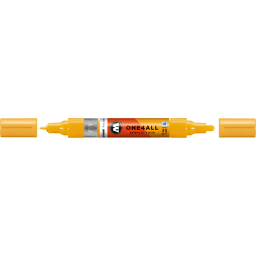 4250397671758 - Acrylmarker One4All Twin 15mm 4mm senfgelb