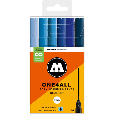 4250397674155 - Acrylmarker One4All 127HS Blue Set