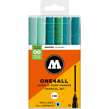 4250397674162 - Acrylmarker One4All 127HS Tropical Set 4250397674162 - Acrylmarker One4All 127HS Tropical Set