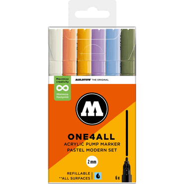 4250397674216 - Acrylmarker One4All 127HS Pastel Modern Set 4250397674216 - Acrylmarker One4All 127HS Pastel Modern Set