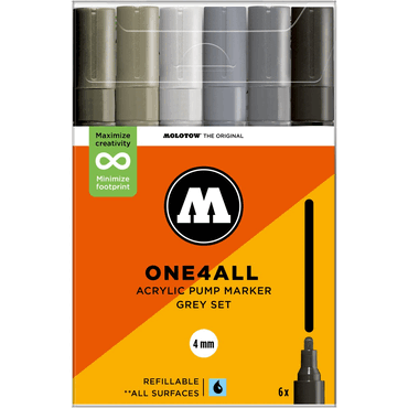 4250397674452 - Acrylmarker One4All 227HS Grey Set 4250397674452 - Acrylmarker One4All 227HS Grey Set