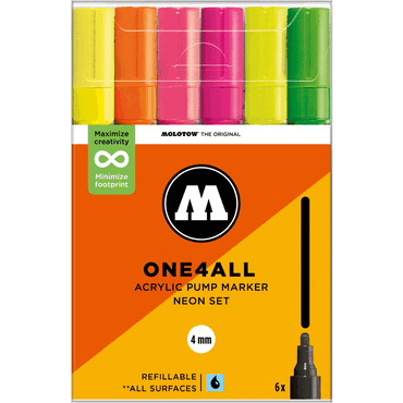 4250397674483 - Acrylmarker One4All 227HS Neon Set
