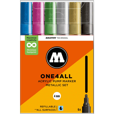 4250397674490 - Acrylmarker One4All 227HS Metallic Set 4250397674490 - Acrylmarker One4All 227HS Metallic Set
