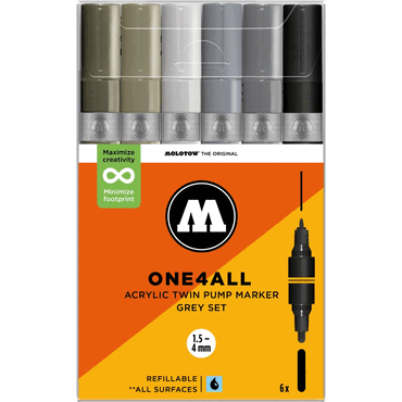 4250397674711 - Acrylmarker One4All Twin Grey Set 4250397674711 - Acrylmarker One4All Twin Grey Set
