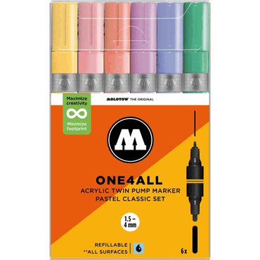4250397674728 - Acrylmarker One4All Twin Pastel Classic Set 4250397674728 - Acrylmarker One4All Twin Pastel Classic Set