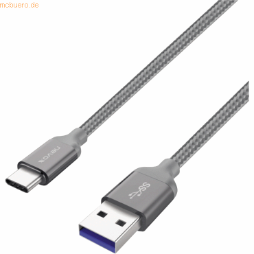 4250686404807 - nevox USB-Kabel TC-1480 Nylon 2m silbergrau 4250686404807 nevox GmbH 4250686404807 - nevox USB-Kabel TC-1480 Nylon 2m silbergrau 4250686404807 nevox GmbH
