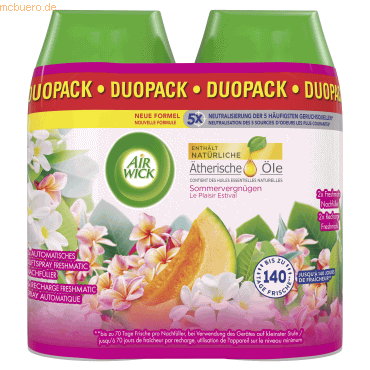 4251758415707 - AIR-WICK Lufterfrischer Refill 3239101 Sommervergnügen 2x250ml 4251758415707 2 Stück 4251758415707 - AIR-WICK Lufterfrischer Refill 3239101 Sommervergnügen 2x250ml 4251758415707 2 Stück