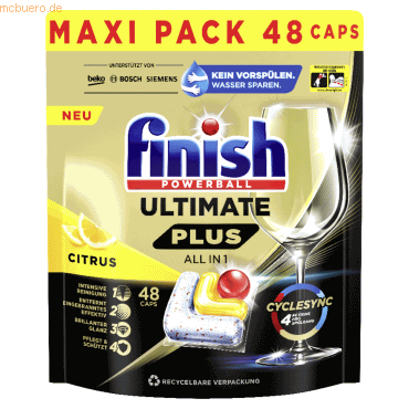 4251758418784 - FINISH Spülmaschinentabs Ultimate Plus All in 1 Citrus 3246585 4251758418784 48 Stück 4251758418784 - FINISH Spülmaschinentabs Ultimate Plus All in 1 Citrus 3246585 4251758418784 48 Stück