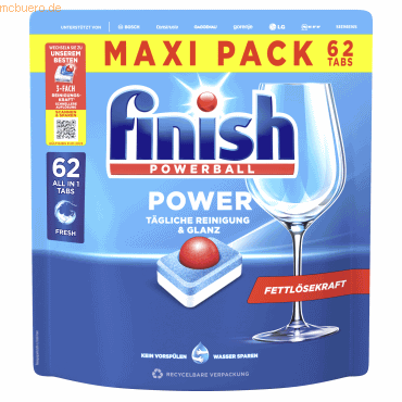 4251758427502 - FINISH Spülmaschinentabs Power All in 1 Regular 3283901 62St 4251758427502 62 Stück 4251758427502 - FINISH Spülmaschinentabs Power All in 1 Regular 3283901 62St 4251758427502 62 Stück