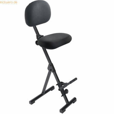 4260046920939 - Stehhilfe meychair Futura Light AF-SR-11041 klapp- & sitzhöhenverstellbar mit Aufstieghilfe B 370 x T 210 x H 540-900 mm Stahl & Stoff schwarz