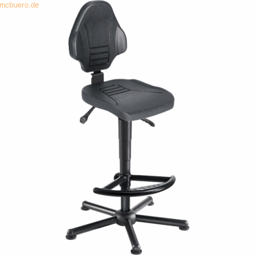 4260046922377 - meychair Schwerlast-Arbeitsdrehstuhl belastbar bis 160 kg mit Bodengleitern und Fußstütze Höhenverstellbereich 590 - 840 mm 4260046922377 - meychair Schwerlast-Arbeitsdrehstuhl belastbar bis 160 kg mit Bodengleitern und Fußstütze Höhenverstellbereich 590 - 840 mm