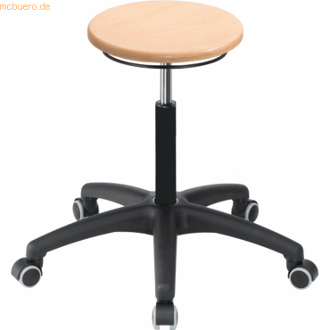 4260046923046 -  Hocker 09053 Assistant Basic buche mit Rollen höhenverstellbar bis 120kg 4260046923046 Meychair