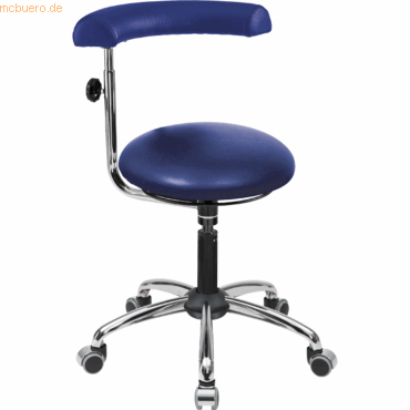 4260046923954 -  Sitzhocker 09709 A20 blau mit Rollen höhenverstellbar bis 120kg 4260046923954 Meychair