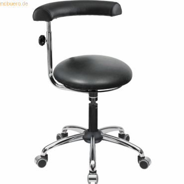 4260046924081 - Hocker 09700 A20-53-TR-Comfort-KL schwarz mit Rollen höhenverstellbar bis 120kg 4260046924081 Meychair 4260046924081 - Hocker 09700 A20-53-TR-Comfort-KL schwarz mit Rollen höhenverstellbar bis 120kg 4260046924081 Meychair
