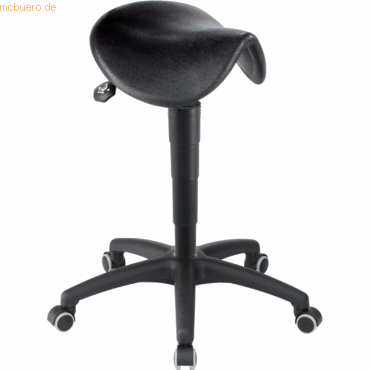 4260046924845 - Hocker 11213 AF5-HR-PU schwarz mit Rollen höhenverstellbar bis 120kg 4260046924845 Meychair 4260046924845 - Hocker 11213 AF5-HR-PU schwarz mit Rollen höhenverstellbar bis 120kg 4260046924845 Meychair