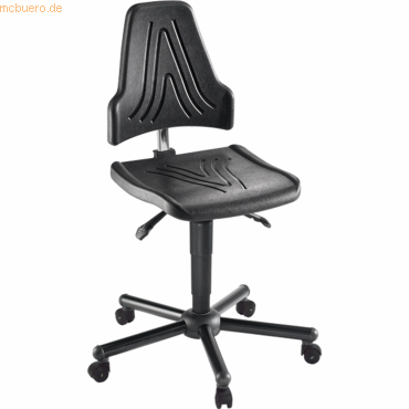 4260046925286 - XXL-Arbeitsdrehstuhl meychair Workster Pro W19-11361 elektrisch leitfähig mit Rollen höhenverstellbar bis 250 kg Polyurethanschaum desinfektionsmittelbeständig schwarz 4260046925286 - XXL-Arbeitsdrehstuhl meychair Workster Pro W19-11361 elektrisch leitfähig mit Rollen höhenverstellbar bis 250 kg Polyurethanschaum desinfektionsmittelbeständig schwarz
