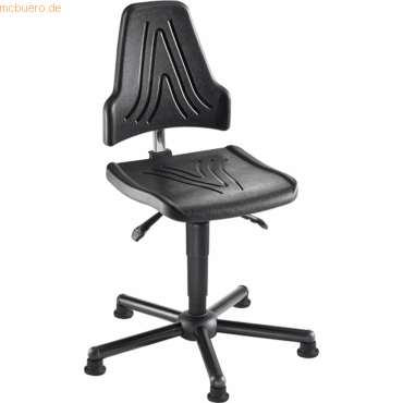 4260046925453 - Arbeitsdrehstuhl W19-25-TG-PU ESD schwarz   schwarz bis 250kg 4260046925453 Mey Chair