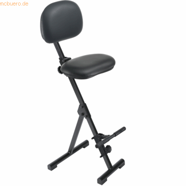 4260046926603 - Stehhilfe meychair Futura Light AF-SR-11153 klapp- & sitzhöhenverstellbar mit Aufstieghilfe B 370 x T 210 x H 540-900 mm Stahl & Kunstleder schwarz 4260046926603 - Stehhilfe meychair Futura Light AF-SR-11153 klapp- & sitzhöhenverstellbar mit Aufstieghilfe B 370 x T 210 x H 540-900 mm Stahl & Kunstleder schwarz