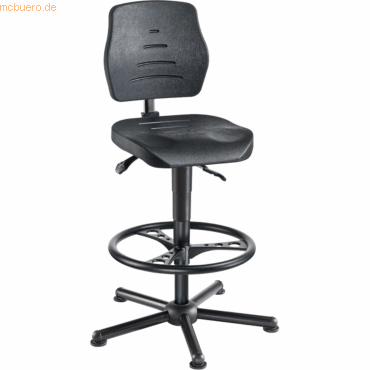 4260046928744 - Arbeitsdrehstuhl W15-25-H-PU-FR7 schwarz schwarz bis 120kg 4260046928744 Mey Chair 4260046928744 - Arbeitsdrehstuhl W15-25-H-PU-FR7 schwarz schwarz bis 120kg 4260046928744 Mey Chair
