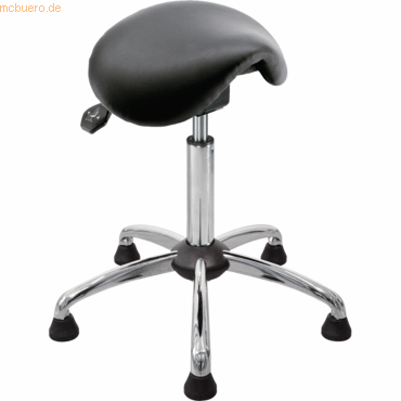 4260046928935 -  Sitzhocker 04140 Assistant Basic schwarz mit Bodengleitern höhenverstellbar bis 120kg 4260046928935 Meychair
