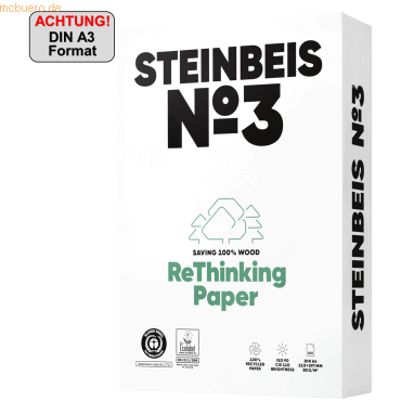 4260074845204 - Kopierpapier Recycling No 3 A3 80g 90er-Weiße 500 Blatt 4260074845204 500 Blatt 4260074845204 - Kopierpapier Recycling No 3 A3 80g 90er-Weiße 500 Blatt 4260074845204 500 Blatt