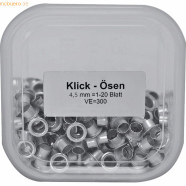 4260240881005 - Klick-Öse Nr 1 klick45 45mm si 300St 4260240881005 Soldan 300 Stück 4260240881005 - Klick-Öse Nr 1 klick45 45mm si 300St 4260240881005 Soldan 300 Stück