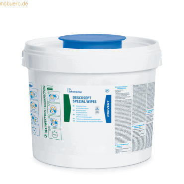 4260241960495 - Descosept Desinfektionstuch Spezial Wipes 00-208-ERS100-01 Eimer 100St 4260241960495 100 Stück 4260241960495 - Descosept Desinfektionstuch Spezial Wipes 00-208-ERS100-01 Eimer 100St 4260241960495 100 Stück