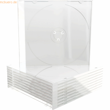 4260459614357 - CD DVD Hülle 14 x 124 x 052 cm (B x H x T) Kunststoff transparent 4260459614357 10 Stück 4260459614357 - CD DVD Hülle 14 x 124 x 052 cm (B x H x T) Kunststoff transparent 4260459614357 10 Stück