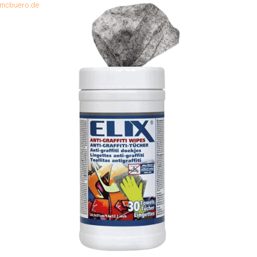 4260478914803 - Elix Reinigungstuch Anti-Graffiti 480030 SpenderdosePa 4260478914803 ECS Cleaning Solutions GmbH 30 Stück 4260478914803 - Elix Reinigungstuch Anti-Graffiti 480030 SpenderdosePa 4260478914803 ECS Cleaning Solutions GmbH 30 Stück