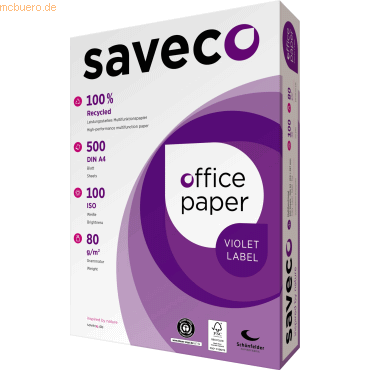 4260496480021 - Recyclingpapier Violet Lable 100000005 A4 80g weiß 90er Weiße 4260496480021 500 Blatt 4260496480021 - Recyclingpapier Violet Lable 100000005 A4 80g weiß 90er Weiße 4260496480021 500 Blatt