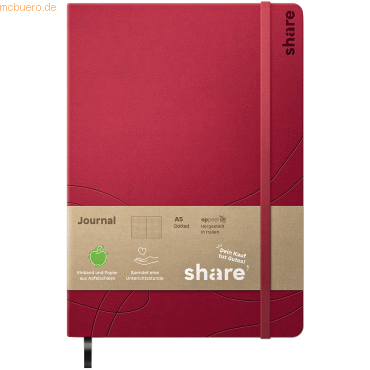 4260556676296 - Notizbuch Y-07-07-08 rot A5 punktkariert 80g 96 Blatt   192 Seiten 4260556676296 share