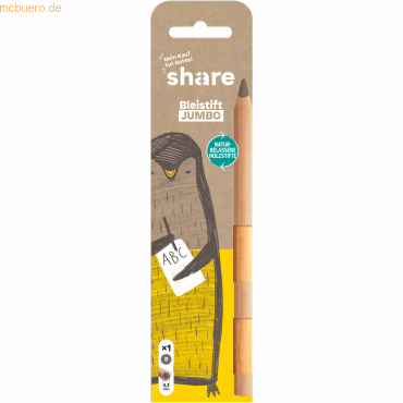 4260739991581 - Bleistift Jumbo 4-0008-1 natur 43mm B 4260739991581 share 4260739991581 - Bleistift Jumbo 4-0008-1 natur 43mm B 4260739991581 share