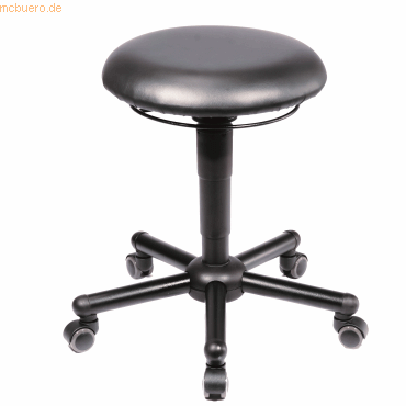 4262367690065 - XXL-Hocker meychair Assistant Pro A19-10020 mit Rollen höhenverstellbar bis 200 kg Stahl & Kunstleder desinfektionsmittelbeständig schwarz 4262367690065 - XXL-Hocker meychair Assistant Pro A19-10020 mit Rollen höhenverstellbar bis 200 kg Stahl & Kunstleder desinfektionsmittelbeständig schwarz