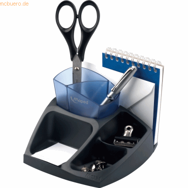 Maped Schreibtischbutler Compact Office schwarz/blautransluzent