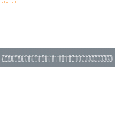 GBC Drahtbinderücken 21 Ringe 8mm VE=100 Stück weiß