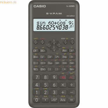 4549526612107 - FX-82MS-2 FX-82MS-2 Wissenschaftlicher Taschenrechner schwarz FX-82MS-2 4549526612107
