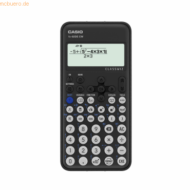 4549526615559 - FX-82DE CW Technisch wissenschaftlicher Rechner Schwarz Display (Stellen) 10 batteriebetrieben (B x H x T) 77 x 138 x 162 mm 4549526615559 - FX-82DE CW Technisch wissenschaftlicher Rechner Schwarz Display (Stellen) 10 batteriebetrieben (B x H x T) 77 x 138 x 162 mm