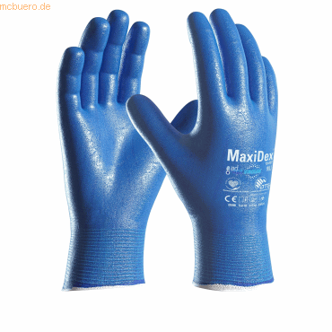 4792249076477 - Arbeitshandschuhe MaxiDex Hybrid  NBR blau Größe 7   S 4792249076477 ATG