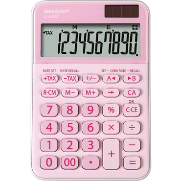 4974019960784 - Tischrechner anzeigend EL-M335-PK Pink 10 Stellen Solar Batter 4974019960784 - Tischrechner anzeigend EL-M335-PK Pink 10 Stellen Solar Batter