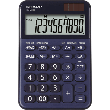 4974019960791 - EL-M335 Taschenrechner Desktop Einfacher Taschenrechner Blau - Sharp 4974019960791 - EL-M335 Taschenrechner Desktop Einfacher Taschenrechner Blau - Sharp