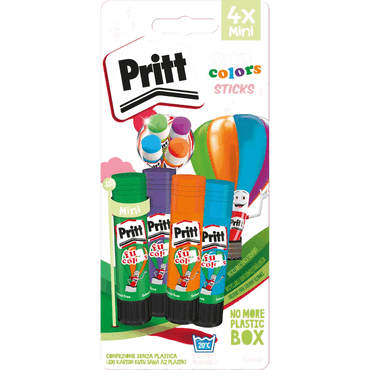 5010305204138 - Pritt fun colors Klebestifte 4 x 10g Farbiger Kleber in grün orange blau und Lila 1 Packung = 4 x 10 g 5010305204138 - Pritt fun colors Klebestifte 4 x 10g Farbiger Kleber in grün orange blau und Lila 1 Packung = 4 x 10 g
