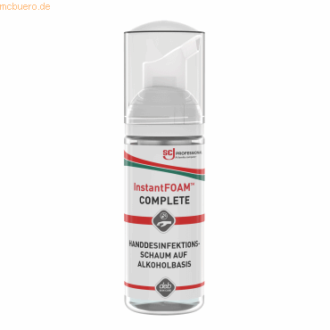 5010424014625 - InstantFOAM™ COMPLETE Schaum-Handdesinfektionsmittel Hochwirksames Handdesinfektionsmittel mit Breitbandwirkung auf Alkoholbasis 47 ml - Pumpflasche 5010424014625 - InstantFOAM™ COMPLETE Schaum-Handdesinfektionsmittel Hochwirksames Handdesinfektionsmittel mit Breitbandwirkung auf Alkoholbasis 47 ml - Pumpflasche