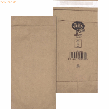 5011727210219 - Papierpolstertaschen Padded Bag Size 00 2FHPAD0PB00 innen 105x229mm mit Falte haftklebend braun 5011727210219 VePa 5011727210219 - Papierpolstertaschen Padded Bag Size 00 2FHPAD0PB00 innen 105x229mm mit Falte haftklebend braun 5011727210219 VePa