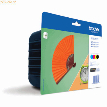 5014047566677 - Druckerpatrone LC-129XLVALBPDR Multipack schwarz cyan magenta gelb 5014047566677 4 Stück
