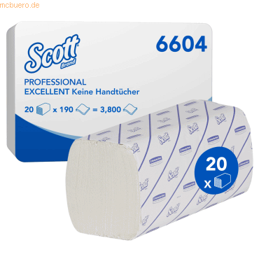 5027375010231 - Papierhandtuch Excellent 6604 Z Z-Falz 2-lagig ws 20x190 Bl Pack 5027375010231 3800 Stück 5027375010231 - Papierhandtuch Excellent 6604 Z Z-Falz 2-lagig ws 20x190 Bl Pack 5027375010231 3800 Stück