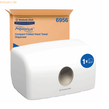 5027375045462 - Kimberly-Clark® Handtuchspender Aquarius 6956 kleine Ausführung Einzelblattentnahme B 287 x T 142 x H 159 mm weiß 5027375045462 - Kimberly-Clark® Handtuchspender Aquarius 6956 kleine Ausführung Einzelblattentnahme B 287 x T 142 x H 159 mm weiß