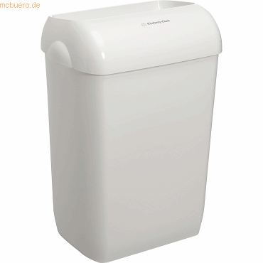 5027375045721 - Kimberly-Clark Abfalleimer AQUARIUS 43 Liter Abfallbehälter 569 x 422 x 287 cm weiß Kunststoff Fassungsvermögen 43 l 5027375045721 - Kimberly-Clark Abfalleimer AQUARIUS 43 Liter Abfallbehälter 569 x 422 x 287 cm weiß Kunststoff Fassungsvermögen 43 l