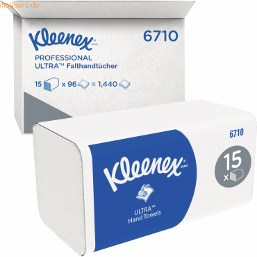 Kleenex Papierhandtuch Ultra Super Soft 6710 weiß 15x96 Blatt